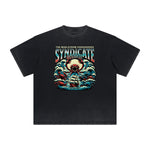 Thick Faded Holiday Graphic T Shirt