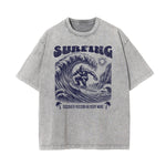 Washed Holiday Graphic Cotton Tee