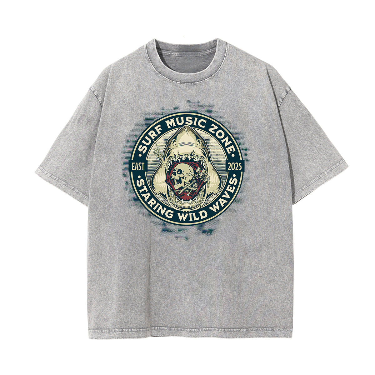 Washed Holiday Graphic Cotton Tee