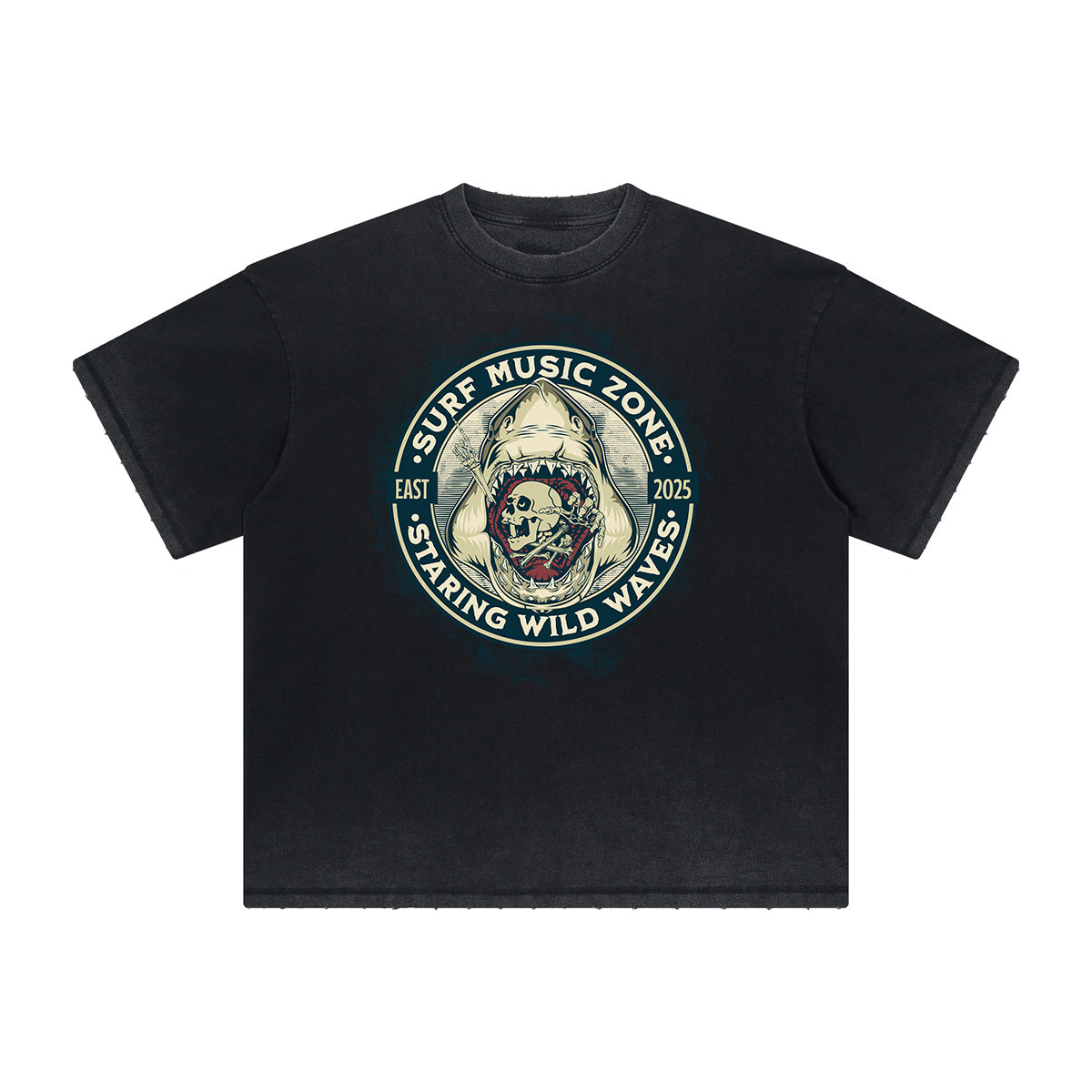 Thick Faded Holiday Graphic T Shirt