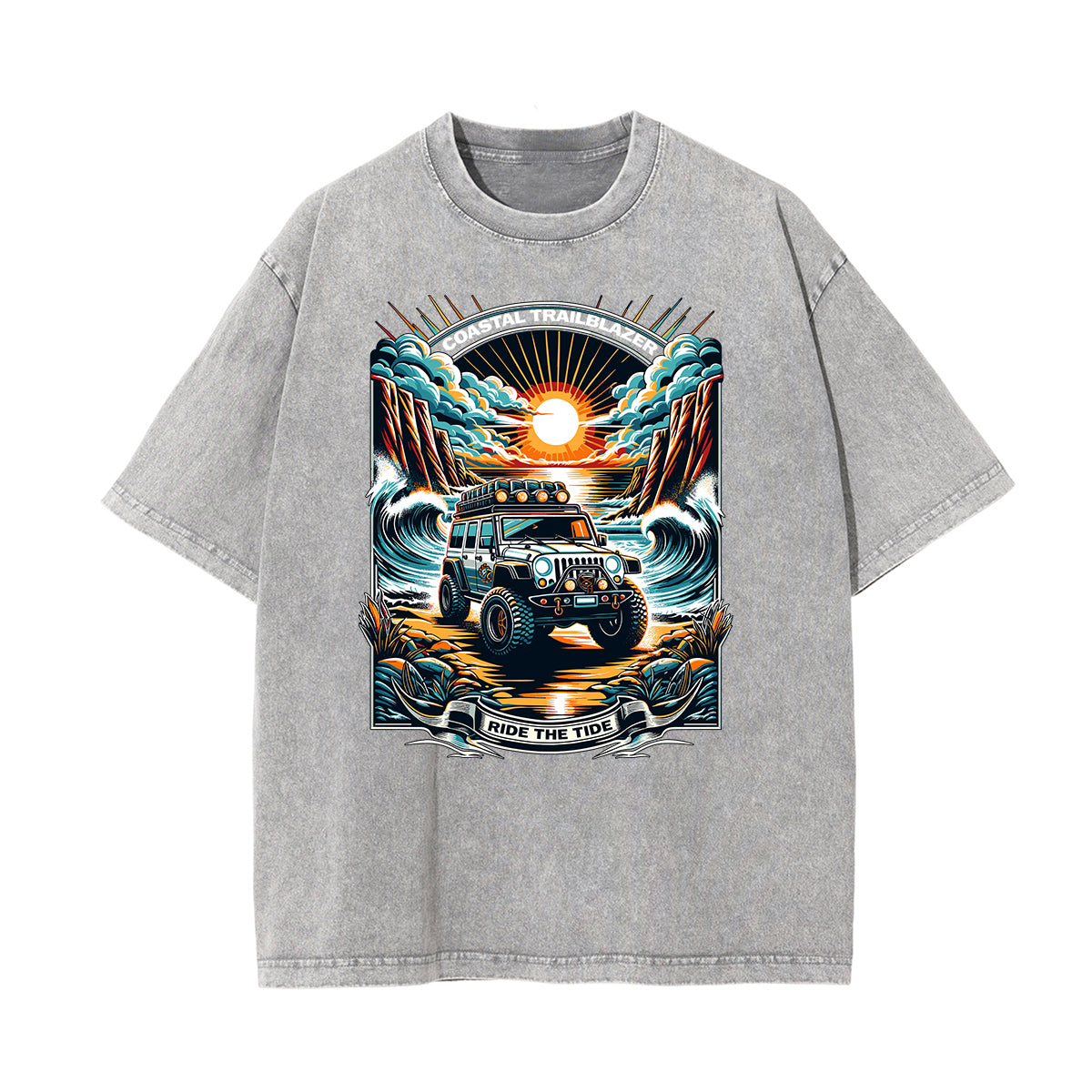 Washed Holiday Graphic Cotton Tee