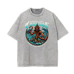 Washed Holiday Graphic Cotton Tee