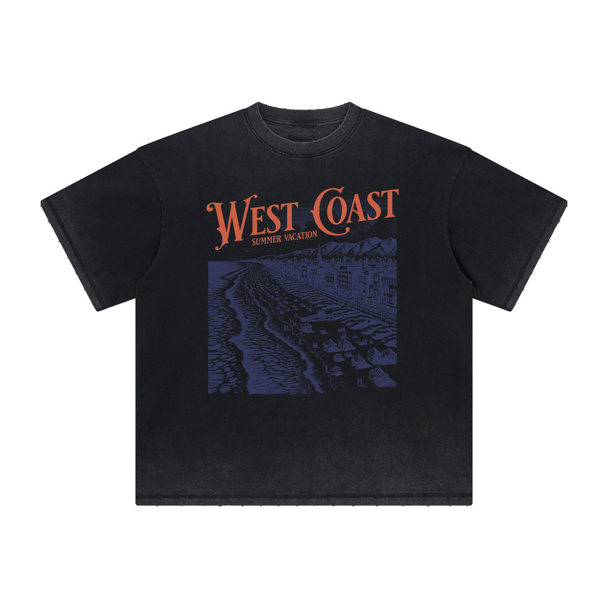 Thick Faded Holiday Graphic T Shirt