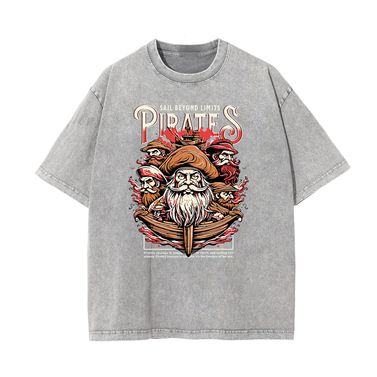 Washed Holiday Graphic Cotton Tee