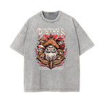 Washed Holiday Graphic Cotton Tee