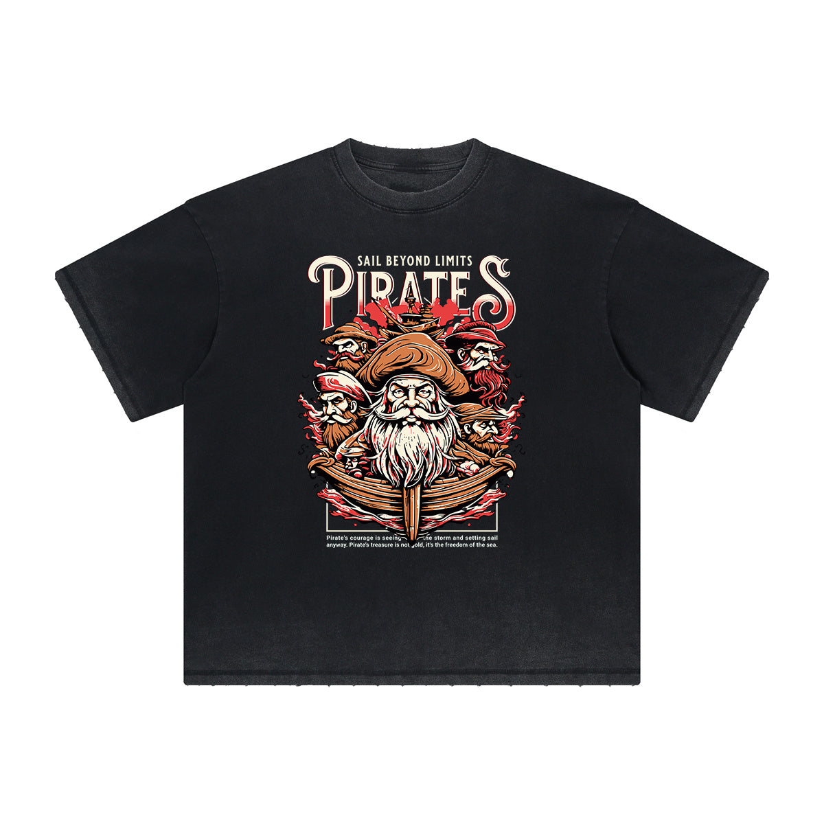 Thick Faded Holiday Graphic T Shirt