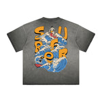 Vintage Frayed Holiday Pattern Tee