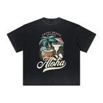 Thick Faded Holiday Graphic T Shirt