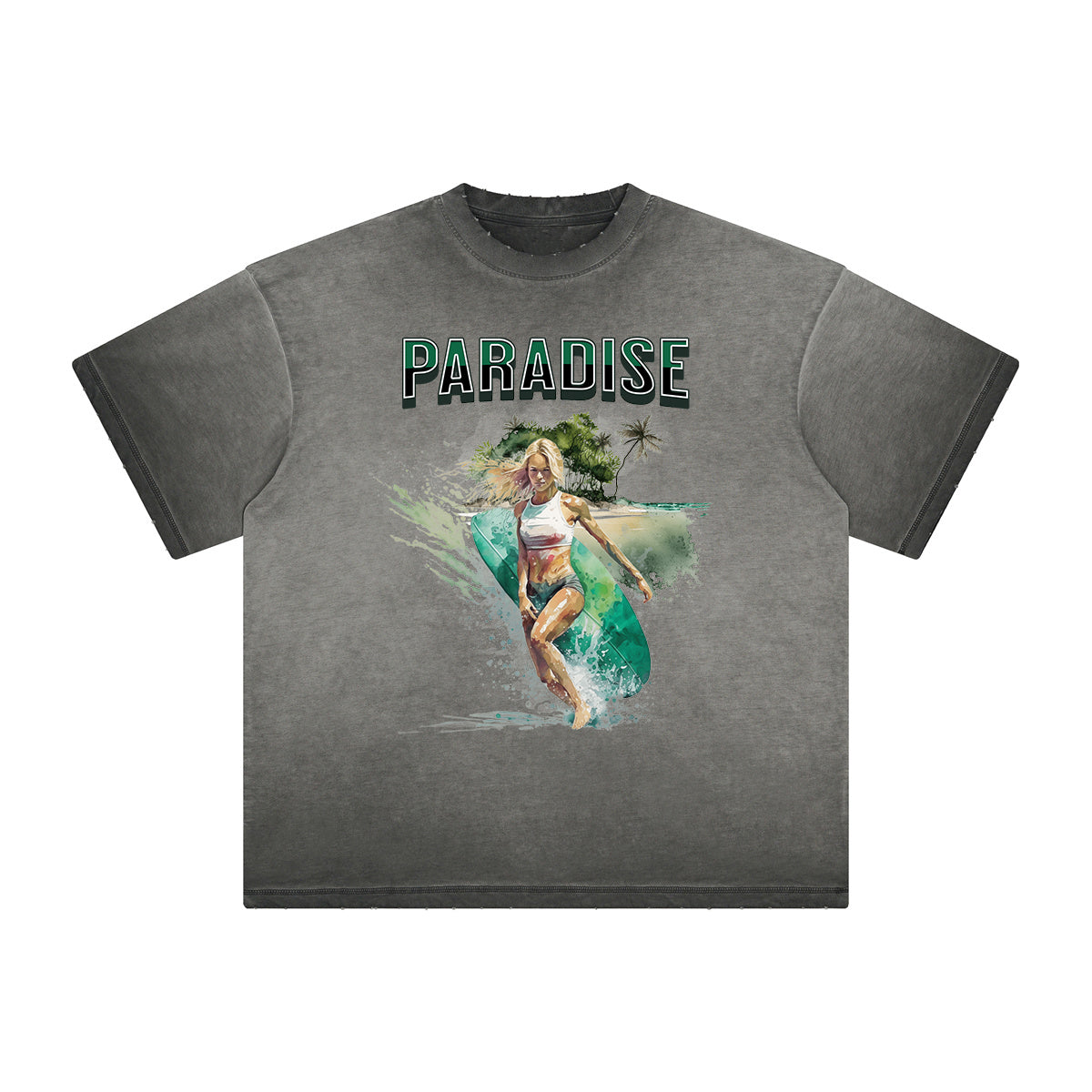 Vintage Frayed Holiday Pattern Tee