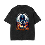 Washed Gothic Graphic Cotton Tee