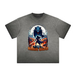 Vintage Frayed Gothic Pattern Tee