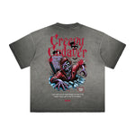 Vintage Frayed Gothic Pattern Tee