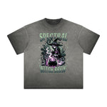 Vintage Frayed Gothic Pattern Tee