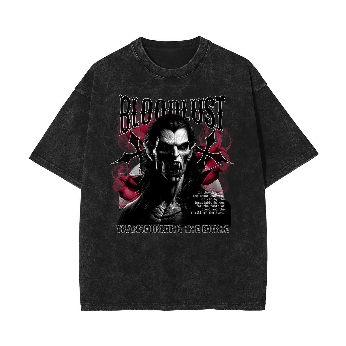 Washed Gothic Graphic Cotton Tee