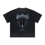 Thick Faded Gothic Graphic T Shirt