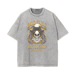 Washed Winged Monster Graphic Cotton Tee