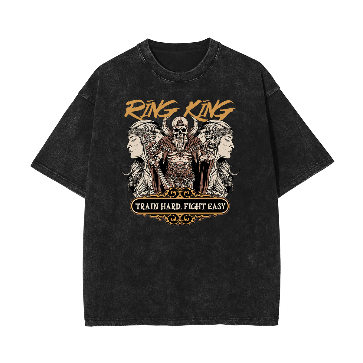 Stone-Washed King Graphic Tee