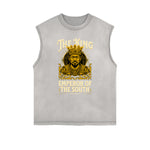 Frayed Edge King Graphic Tank Top
