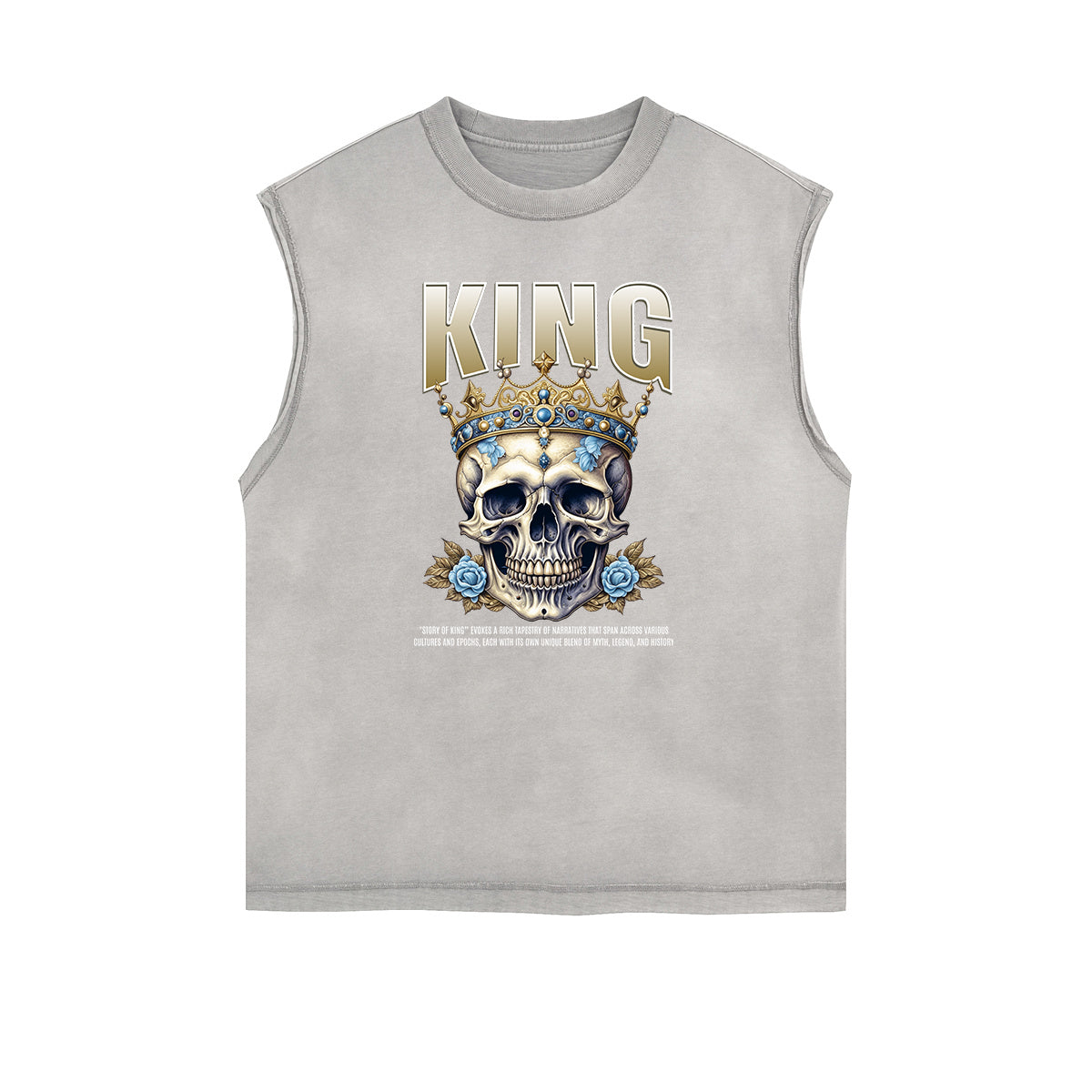 Frayed Edge King Graphic Tank Top