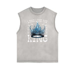 Frayed Edge King Graphic Tank Top