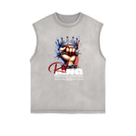 Frayed Edge King Graphic Tank Top