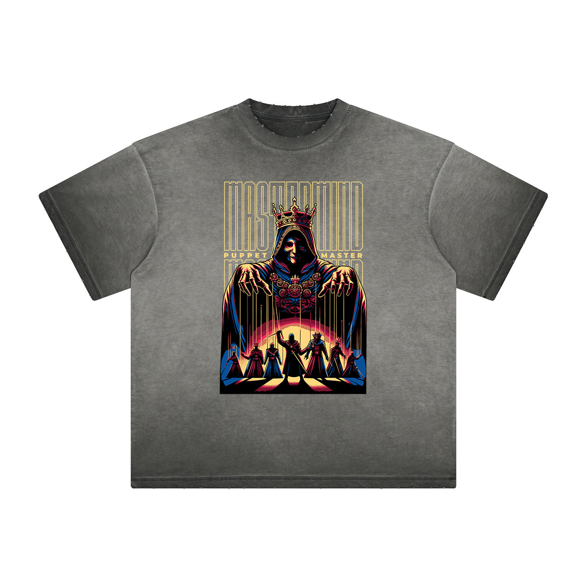 Camiseta gráfica King lavada de peso pesado