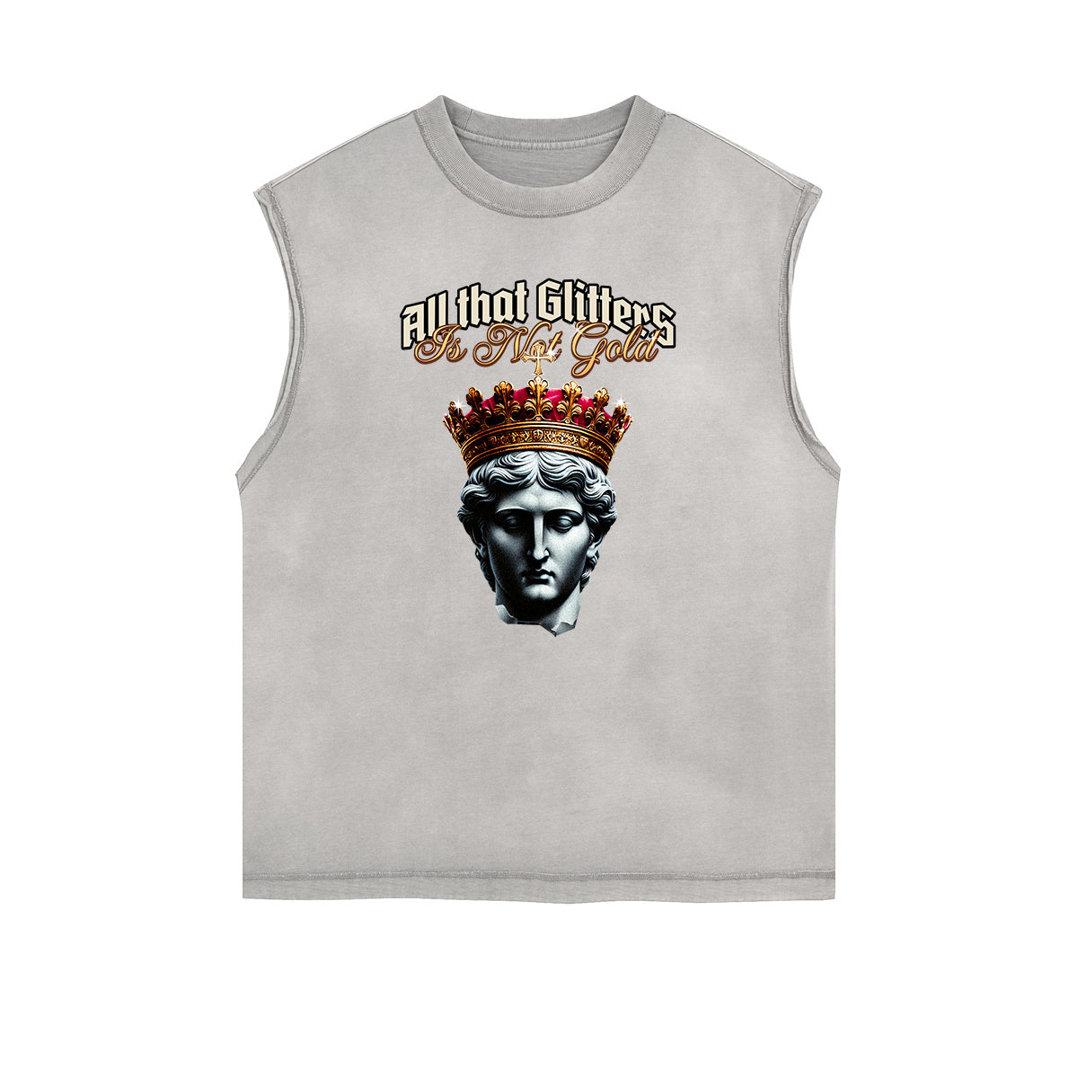 Frayed Edge King Graphic Tank Top
