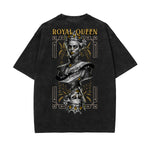 Stone-Washed Queen Graphic T-Shirt