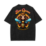 Stone-Washed Queen Graphic T-Shirt