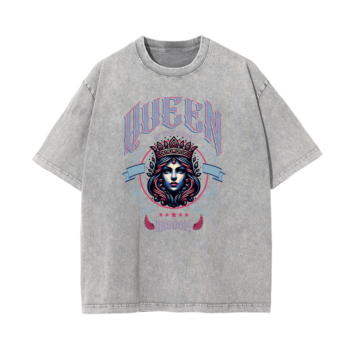 Washed Cotton Queen Graphic Tee