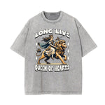 Washed Cotton Queen Graphic Tee