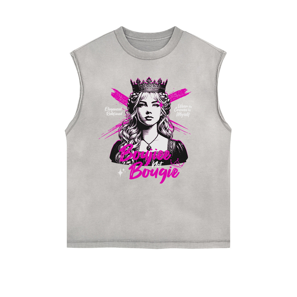 Frayed Edge Queen Graphic Tank Top
