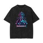 Stone-Washed Queen Graphic T-Shirt