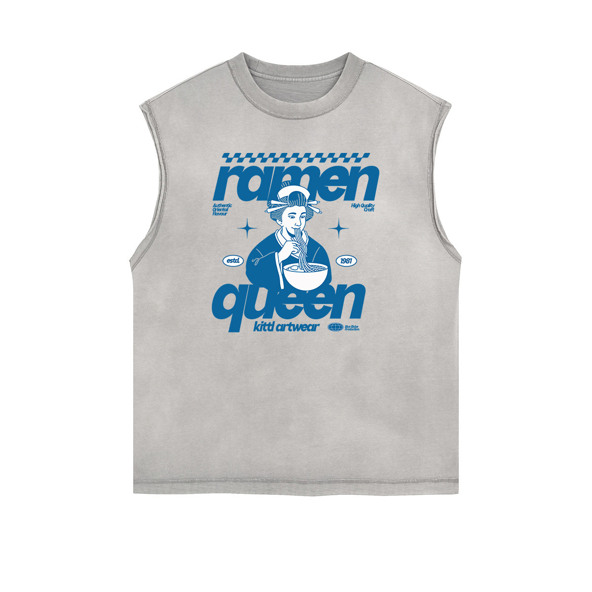 Frayed Edge Queen Graphic Tank Top