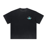 Heavyweight Washed Poker Graffiti Graphic Tee
