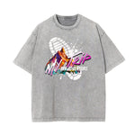 Stone-Washed Street Art Graffiti Graphic Tee