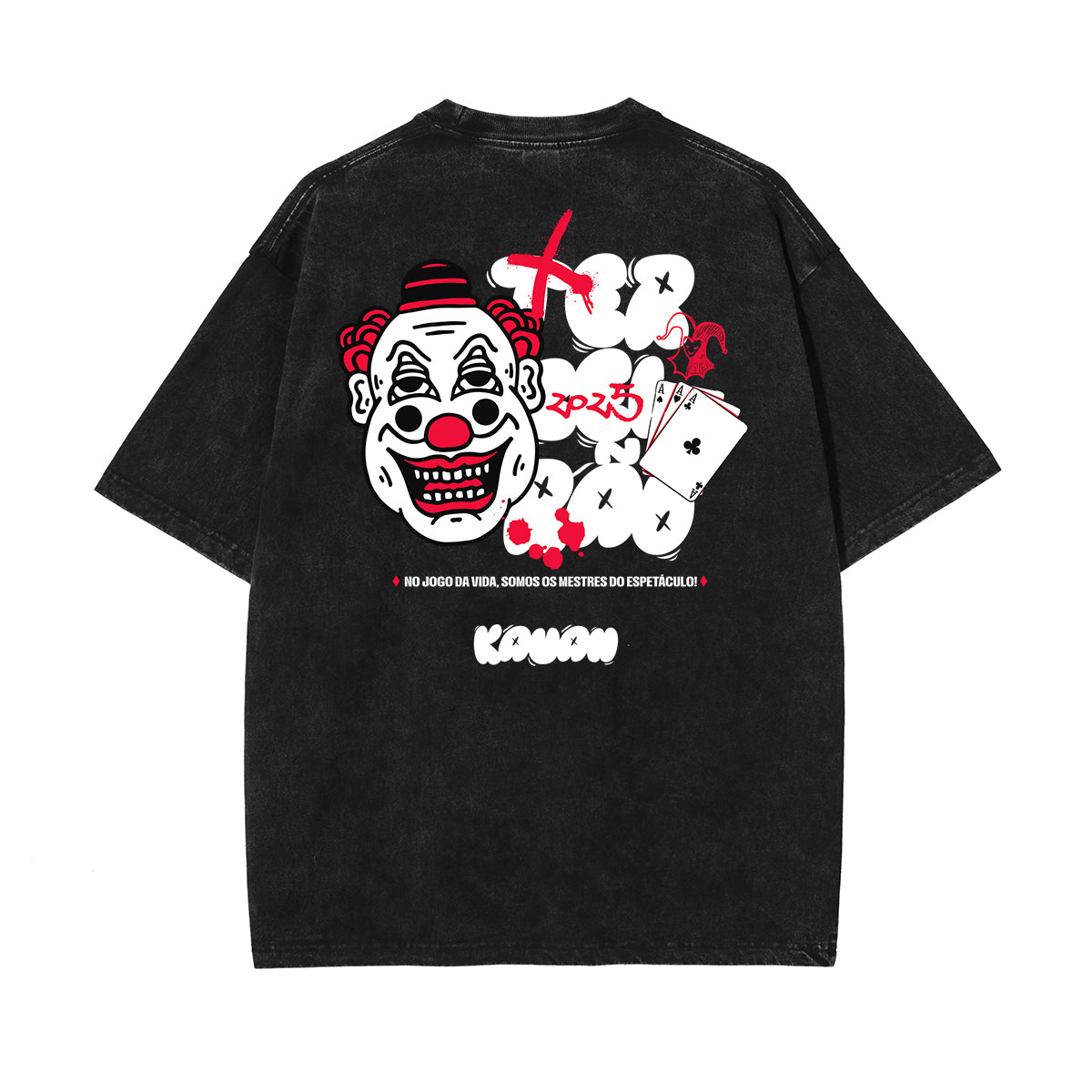 Stone-Washed Clown Graffiti Tee