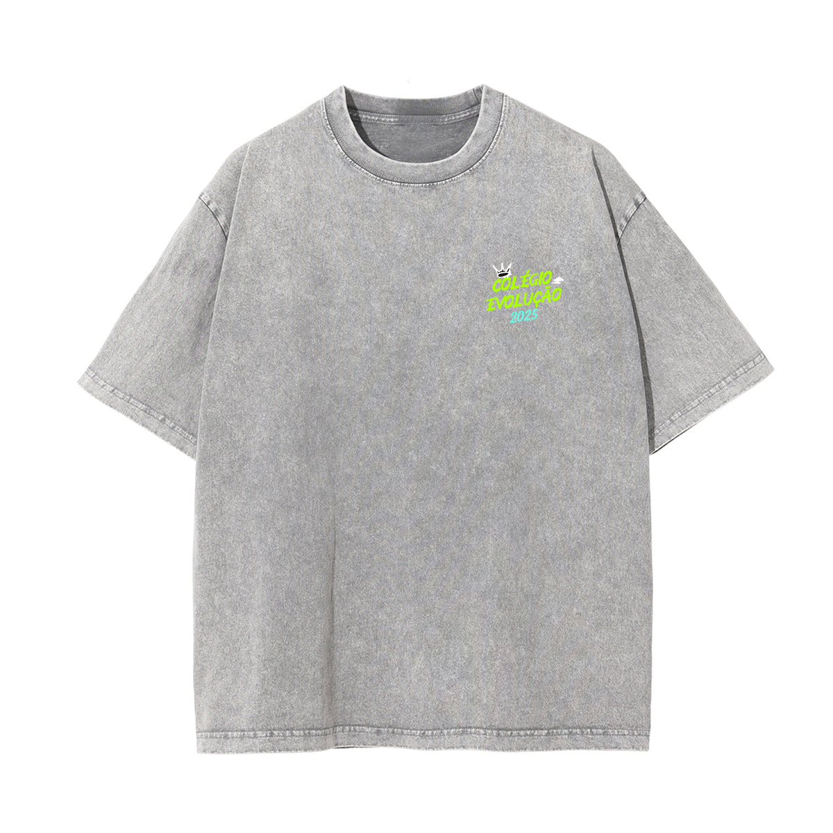 Stone-Washed Graffiti Font Tee