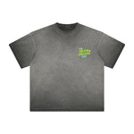 Heavyweight Stone-Washed Graffiti Font Tee