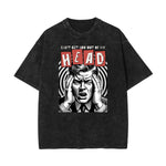 Stone Wash Abstract Graphic Art T-Shirt