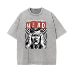 Washed Cotton Abstract Graphic Tee