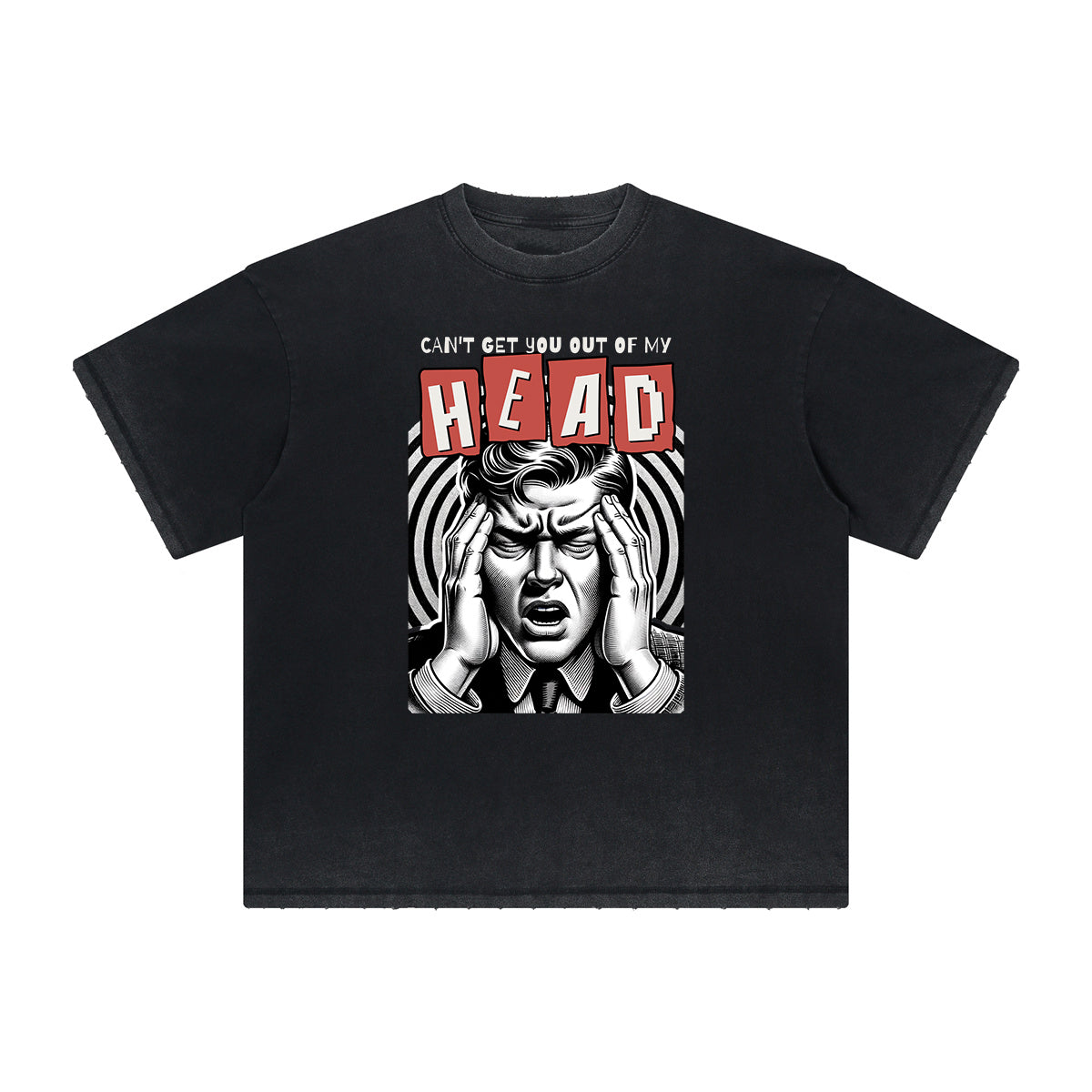 Vintage Frayed Abstract Graphic Tee