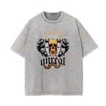 Washed Cotton Abstract Graphic Tee