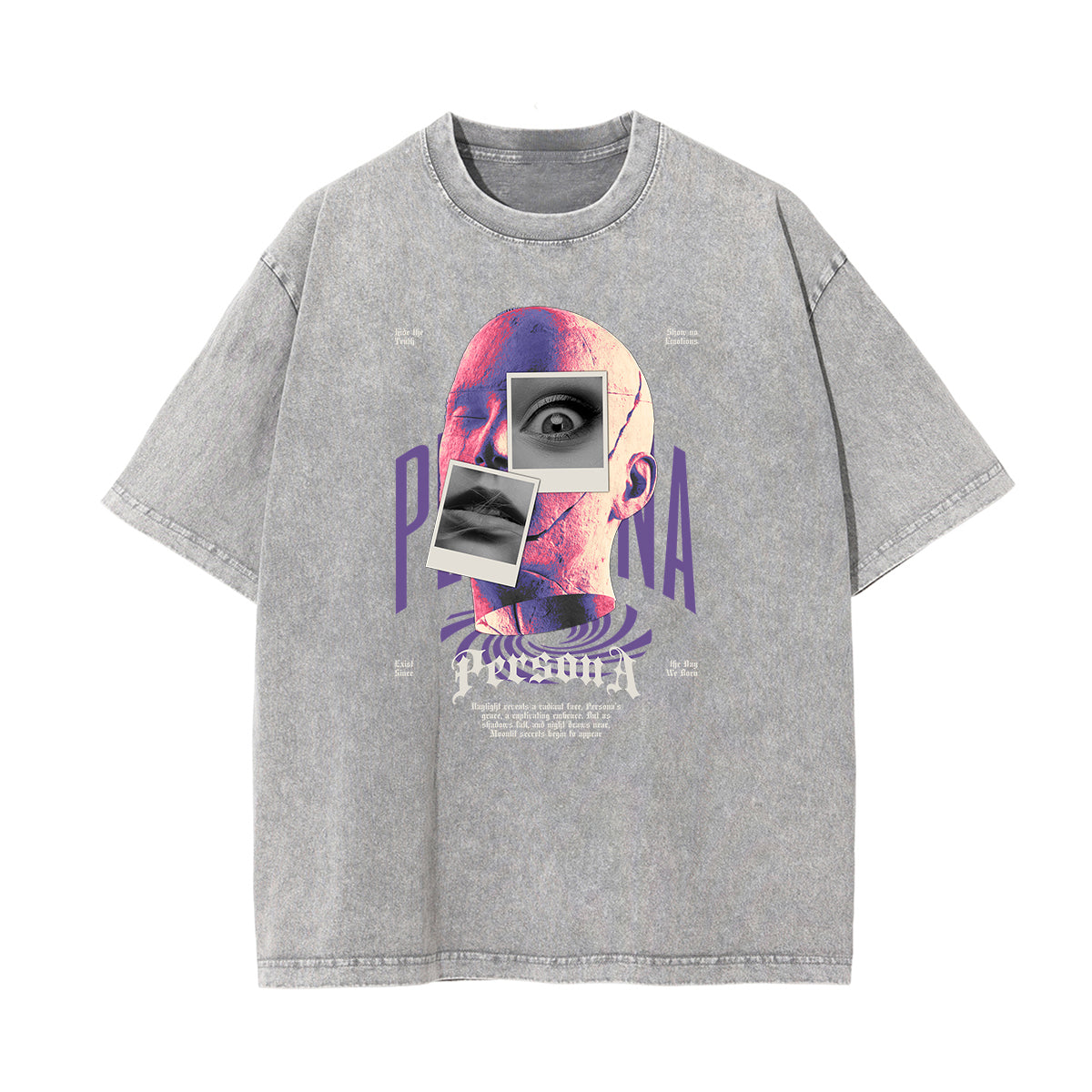 Washed Cotton Abstract Graphic Tee