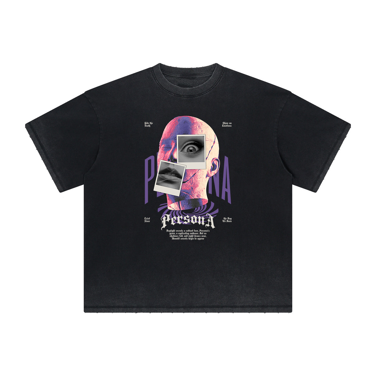 Vintage Frayed Abstract Graphic Tee