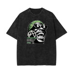 Stone Wash Abstract Graphic Art T-Shirt