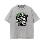 Washed Cotton Abstract Graphic Tee