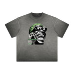 Thick Faded Abstract Graphic T-Shirt