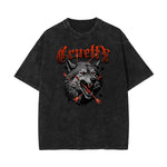 Stone Wash Abstract Graphic Art T-Shirt