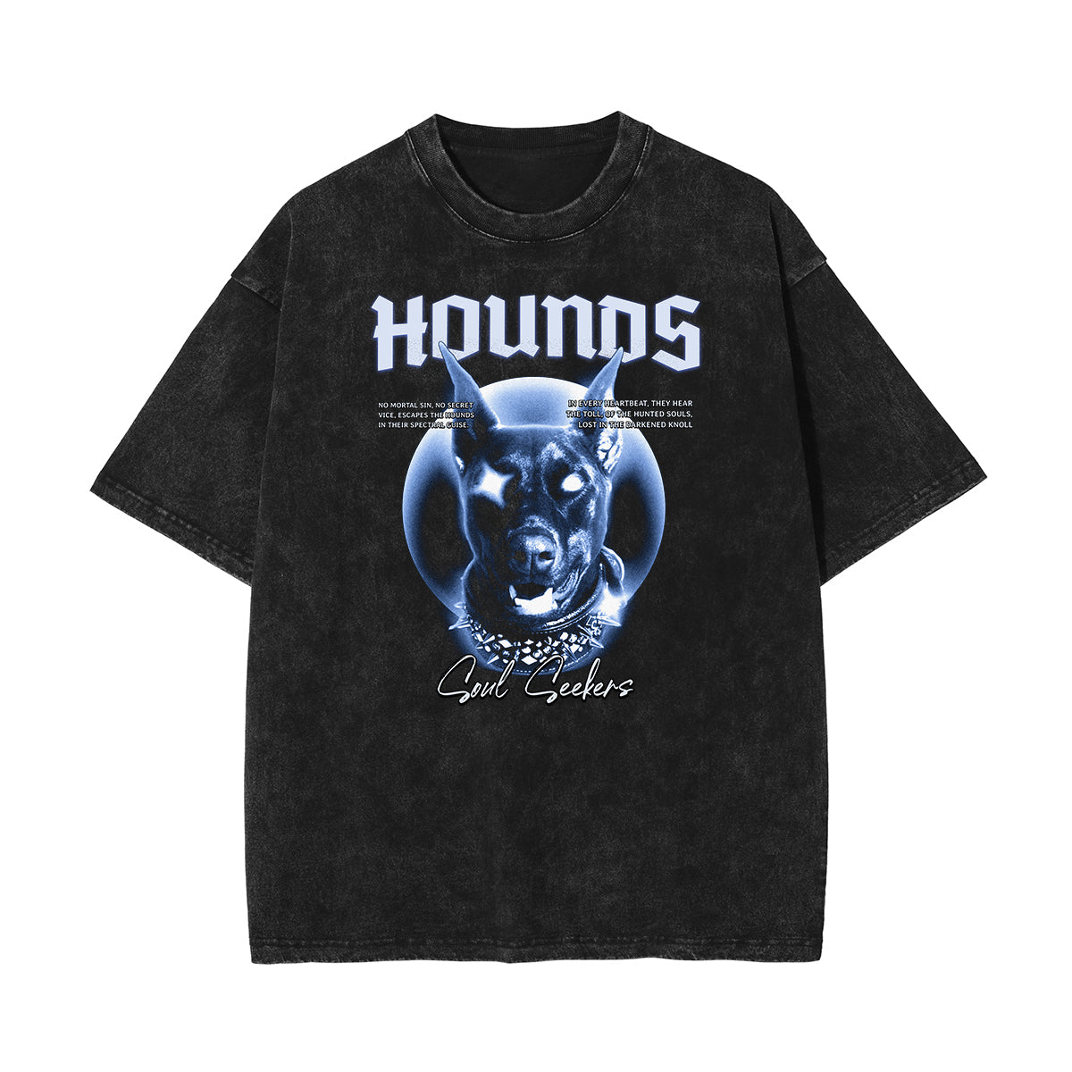 Stone Wash Abstract Graphic Art T-Shirt